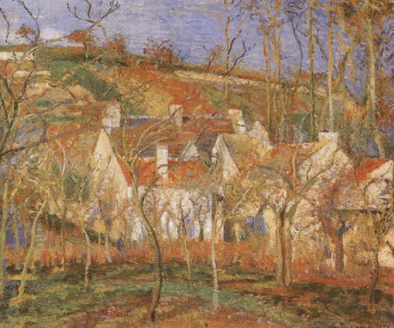 Camille Pissarro The Red Roofs France oil painting art